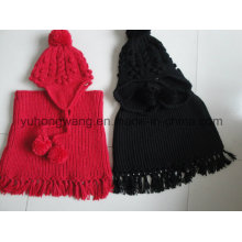 Promotion Lady Winter Warm Knitted Acrylic Set